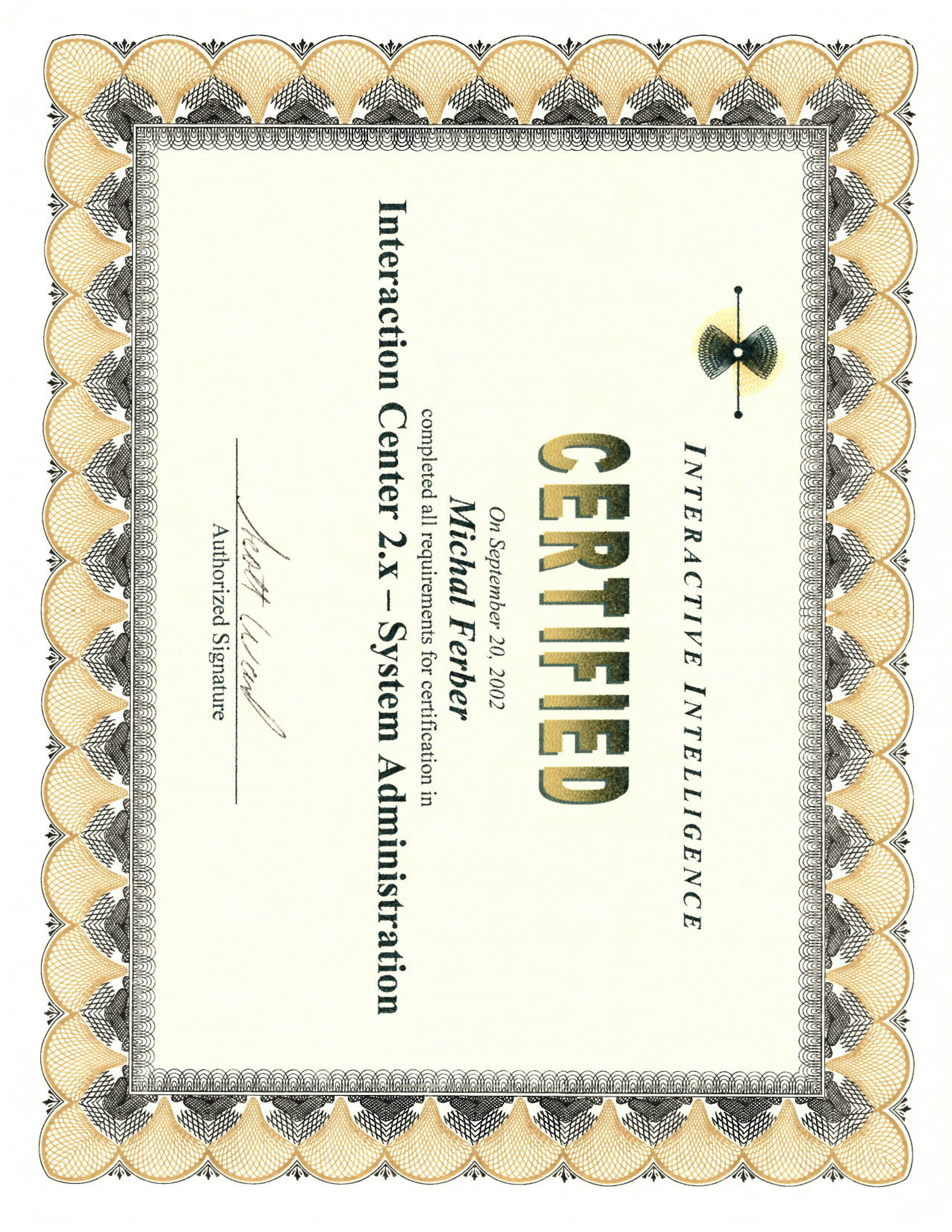 2002 09 20 ININ IC2x Certificate System Administration