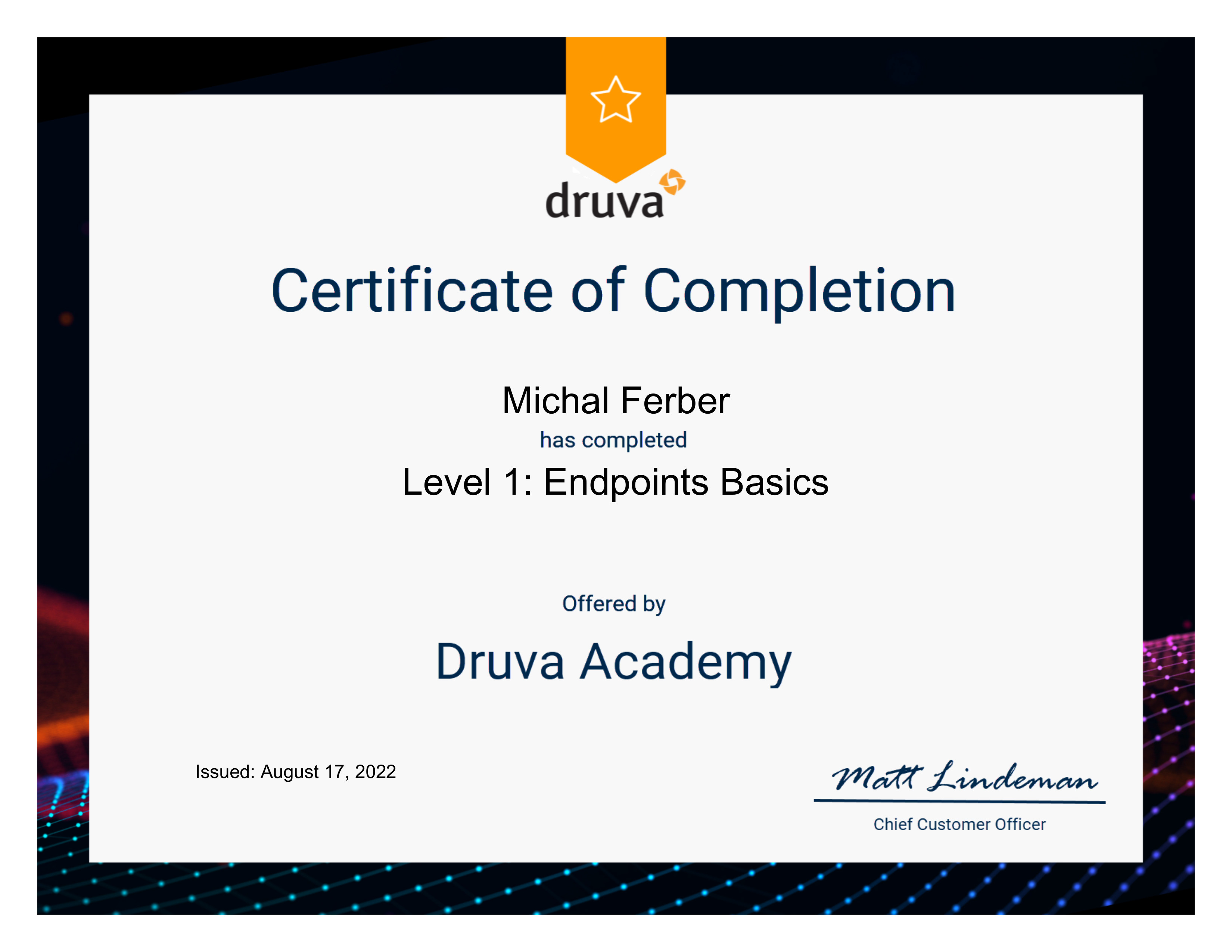 2022 08 17 Druva Level 1 Endpoints Basics