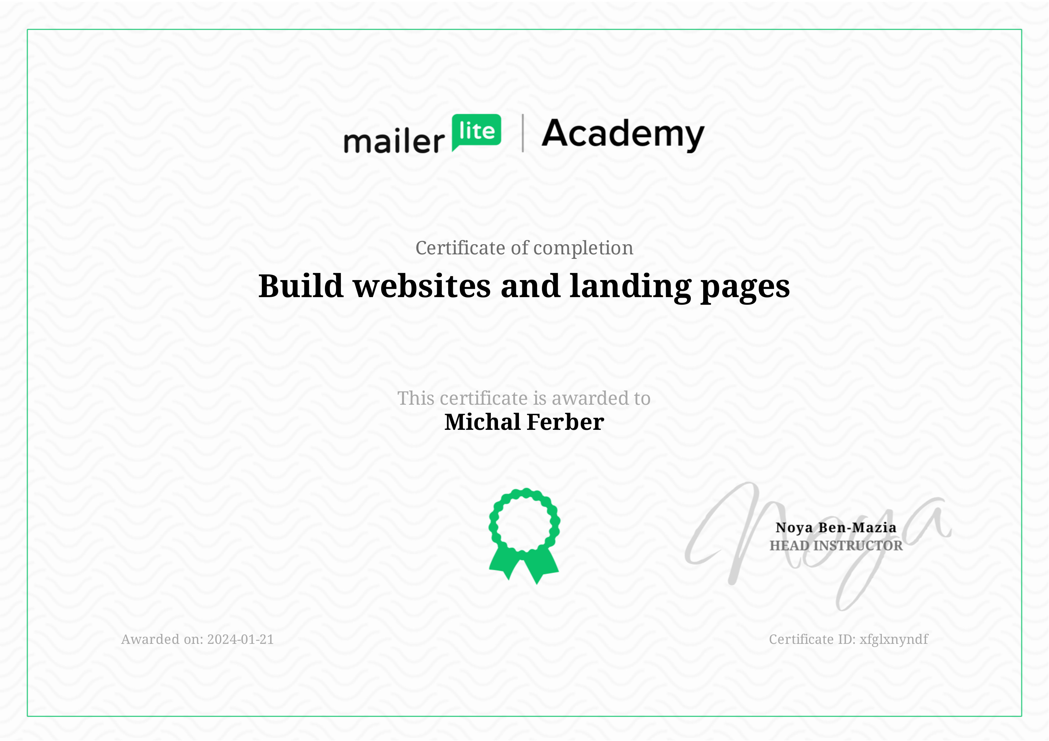 MailerLite Build websites and landing pages
