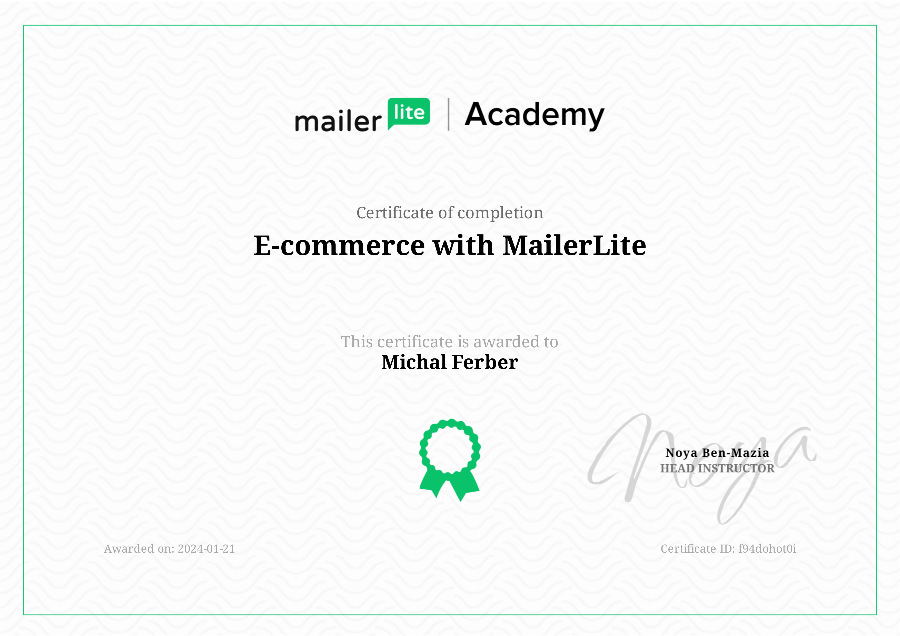 MailerLite E commerce with MailerLite